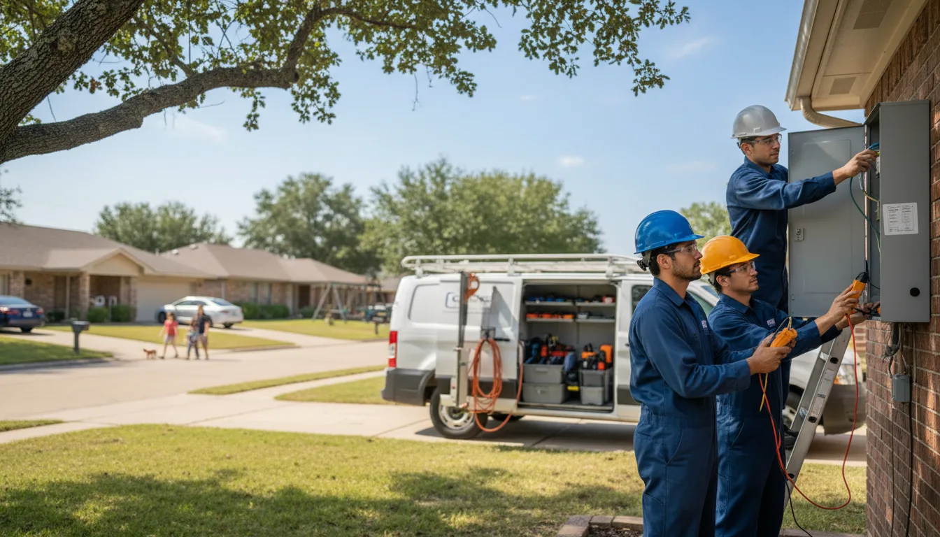 Certified electrician providing emergency electrical services in Mcrae, AR